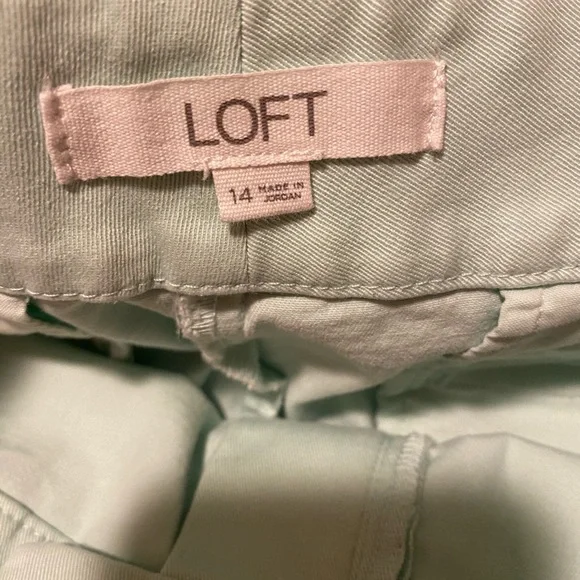 LOFT Riviera Shorts - Size 14 - Light Blue - Picture 5 of 7